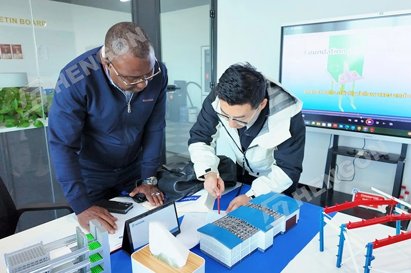 Cliente de Reunión visita Hengon para discutir la instalación y el futuro Cliente de Reunión visita Hengon para discutir la instalación y el futuro