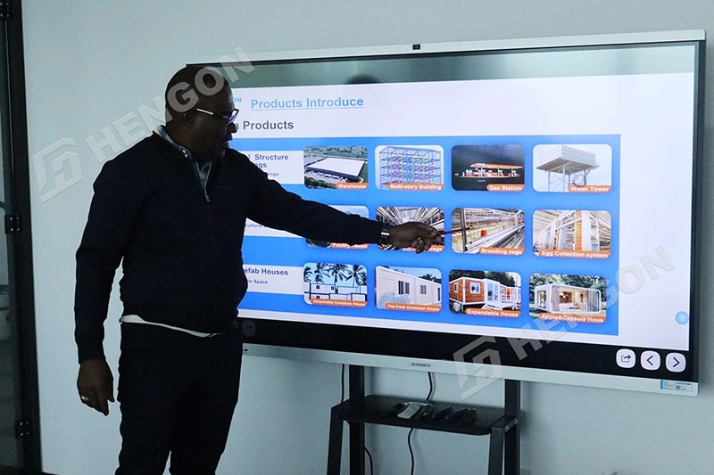 Cliente de Reunión visita Hengon para hablar sobre la instalación y el futuro Cliente de Reunión visita a Hengon para hablar sobre la instalación y el futuro