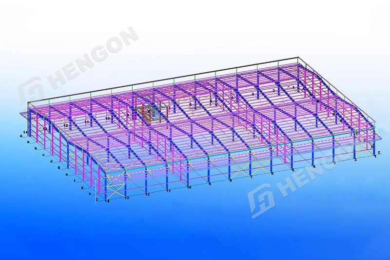 Proyecto de almacén griego entregado por el equipo de Hengon