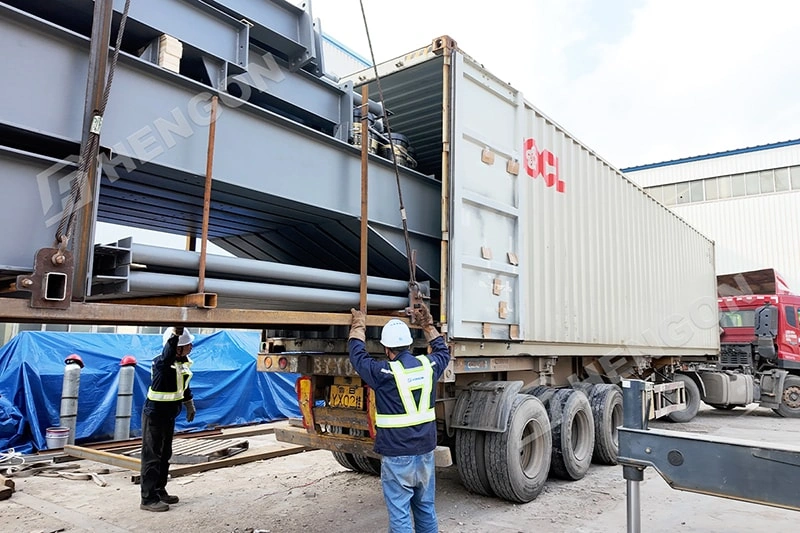 Proyecto de almacén griego entregado por el equipo de Hengon